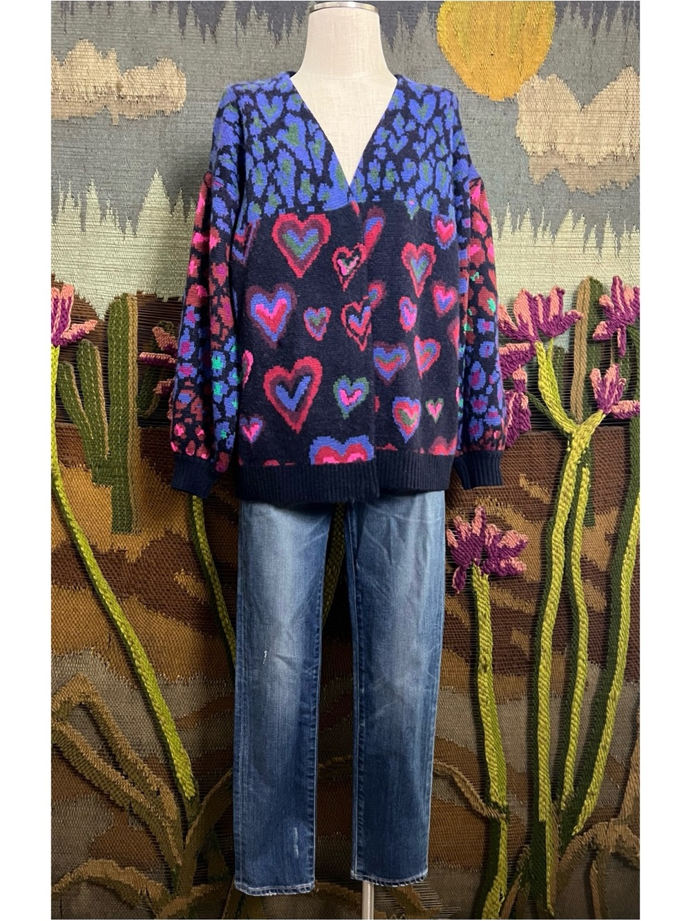 Farm Rio Heart Cardigan XS - Picture 5 of 16